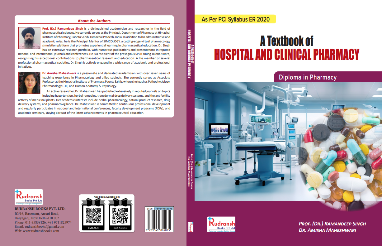 A Textbook Of Hospital And Clinical Phrmacy