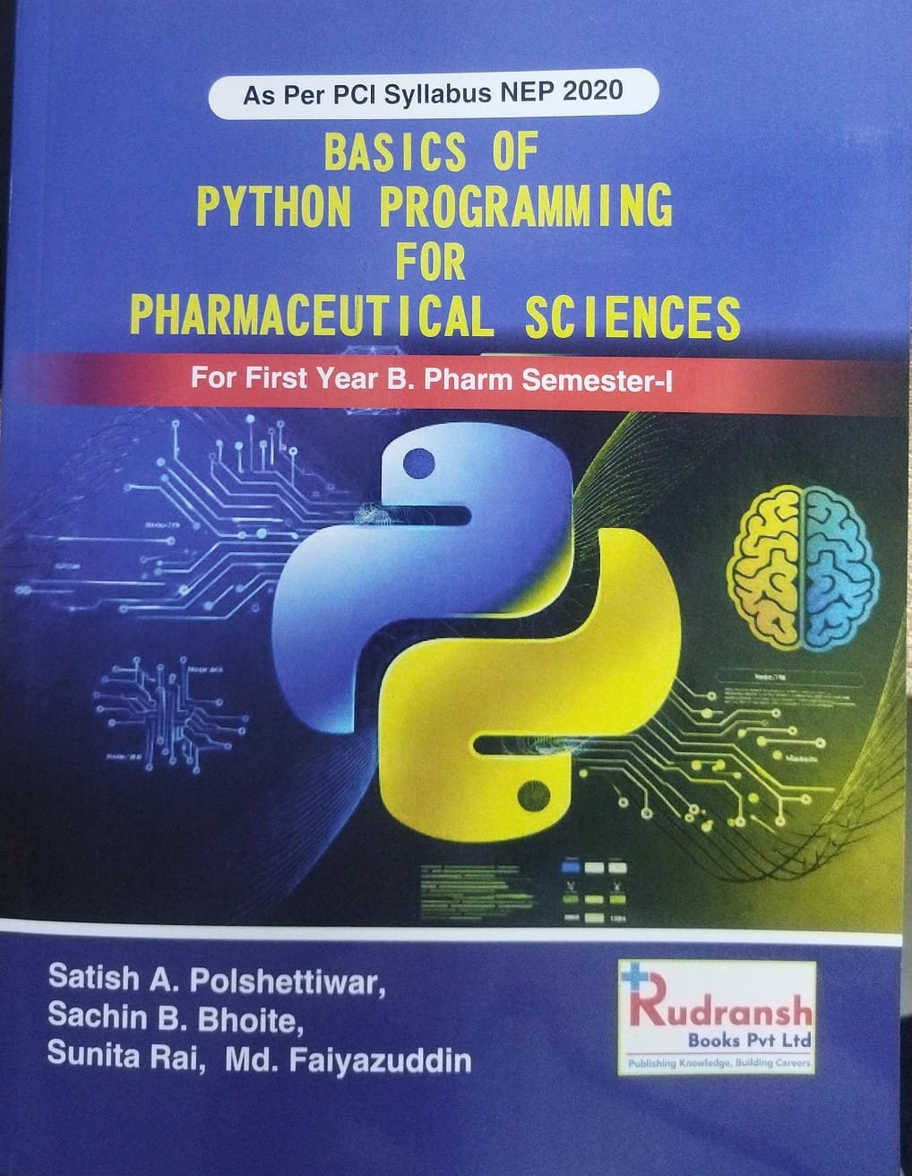 BASIC OF PYTHON PROGRAMMING FOR PHARMACEUTICAL SCIENCES