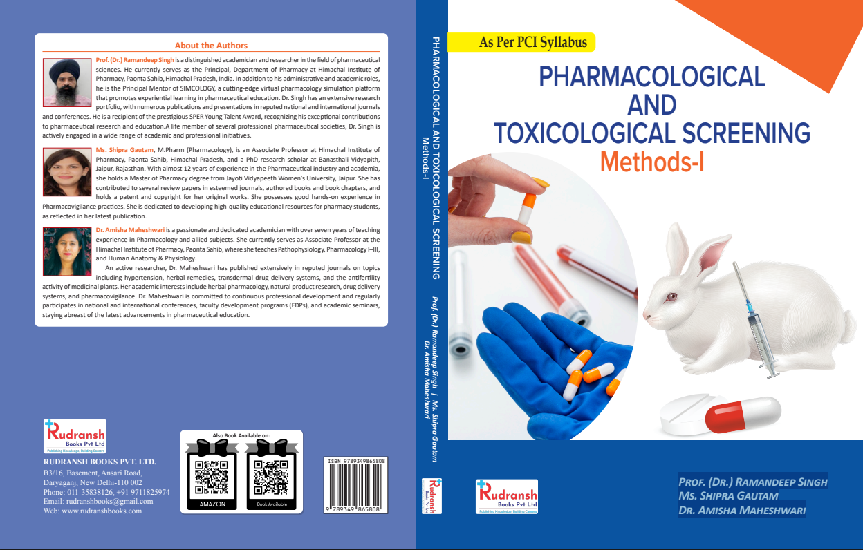 PHARMACOLOGICAL AND TOXICOLOGICAL SCREENING Methods-I